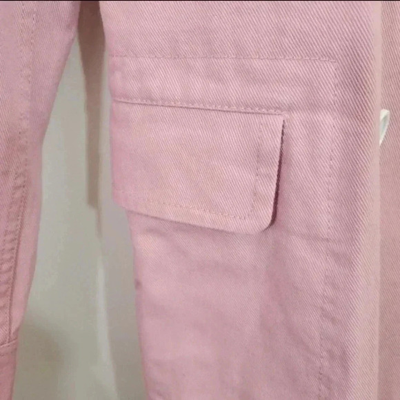 NWT! J.Crew Pale Pink Heavy Cotton Pea Coat. Size 10 - Picture 4 of 12